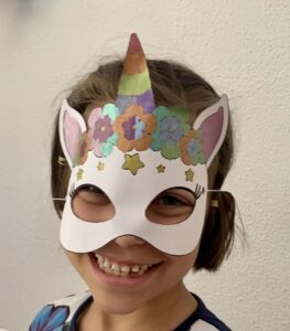 maschera unicorno